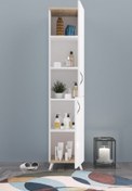 Resim Aeka Ae-2025 Cemre Çok Amaçlı Banyo Dolabı & Mutfak Dolabı 2 Kapaklı 5 Raflı Kiler 