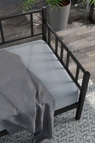 Resim Doruk Daybed Metal Karyola - Siyah / 90x190 