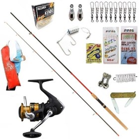 Resim Shimano Fx4000 270cm 10-35gr Red Zoom Kıyı Spin Olta Takımı Seti 