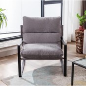 Resim SLLER Portatif Çift Sırt Yastıklı Tekli Portatif Metal Berjer 