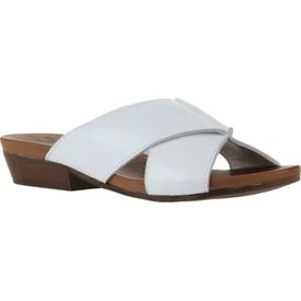 Resim Bueno Shoes Beyaz Deri Kadın Az Topuklu Terlik 01WN0402 01WN0402 