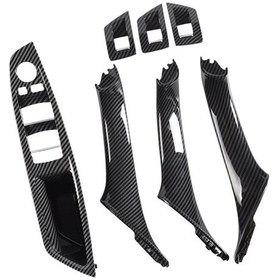 Resim Suntek Bmw 5 Serisi Için Araba Kapı Kolu El Karbon-fiber 