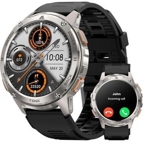 Resim Amaztim Akıllı Saat, 60 Gün Pil Ömrü, Yüzme Dalış, Tam Metal - Gümüş 