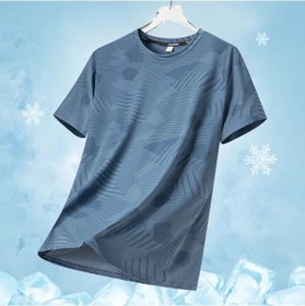 Resim Snapbuyerkek Kısa Kollu Buz Ipek Tişört Serin Ve Nefes Alabilen Spor Giyimgreen Green 