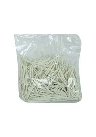 Resim Lokman Avm Bağlama Teli Tel Klips Pvc Kaplamalı Beyaz Takribi 500 Adetli 500 G 