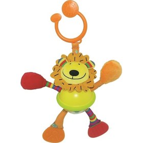 Resim Biba Toys Çıngırak Ve Dişlikli Aslan Puset Oyuncağı 