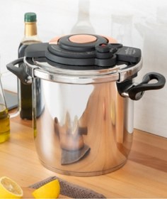 Resim Acar Aura Bakır 8 Lt Düdüklü Tencere Kzm-05805 Inox 