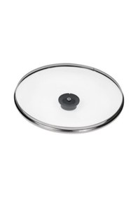 Resim Cam Tencere Kapağı-Cam Kapak Tüm Tencere Ve Tavalar Için 26 Cm 