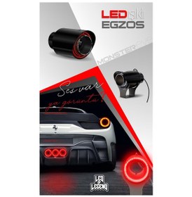 Resim Ledli Egzoz Ucu Mavi / Eguc180-2 