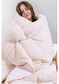 Resim Yataş Bedding Macaron Çift Kişilik Wellsoft Yorgan - Pembe 
