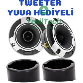 Resim Audiomax Araç Dome Tweeter 600W Amfi Uyumlu Profesyonel 