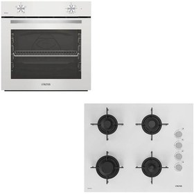 Resim Altus Ala 310HW Fırın - Ala 159 DHW Ocak 2'li Beyaz Ankastre Set 