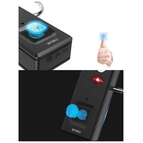 Resim Wiwu S6 Parmak İzi Okuyuculu Asma Kilit - ZORE-218423 