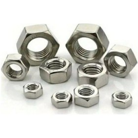 Resim M16 Galvanizli Çelik Somun Dın 934 Cl:6 50 Adet 