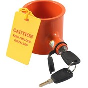 Resim Uyarı İşaretli Yarı Römork Rv Silindirik Hırsızlığa Karşı Römork Kilidi 