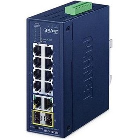 Resim Planet PL-IFGS-1222TF 8 Port 100MBPS 4 Port Sfp Industrial Ethernet Switch 