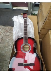 Resim Valeria Tam Boy Klasik Gitar-Gül Eşik-Klavyeli-Kılıf 