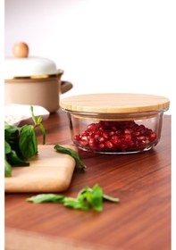 Resim Emsan Naturel 400 Ml Dikdörtgen Borosilikat Saklama Kabı Çok Renkli 