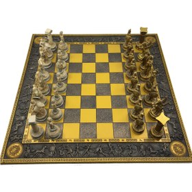 Resim Mitolojik Taşlı Büyük Dekoratif Satranç Seti 