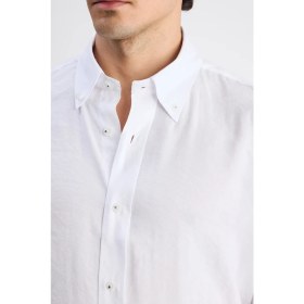 Resim D'S Damat Ds Damat Comfort Beyaz Düz Gömlek 6HC020302304M 