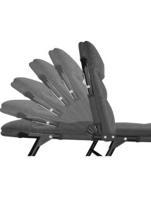 Resim Sunup SN-24922 Taşınabilir Ayarlanabilir 5 Kademe Sünger Kamp Yatak Şezlong (Koyu Gri) 