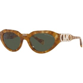 Resim Michael Kors 0mk2192 Empıre Oval 393582 Amber Tortoıse Olıve Green Solıd 53 