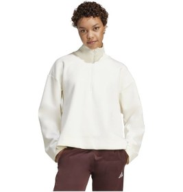 Resim Owhıte Adidas Kadın Günlük Sweatshirt W All Szn Sl Qz Jv9907 BEYAZ 