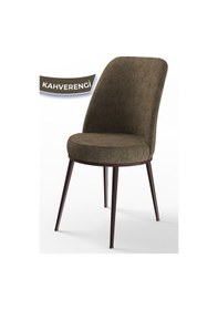 Resim Canisa Concept Dexa Serisi Üst Kalite Yemek Odası Sandalyesi Metal Kahverengi Iskeletli 1 Lacivert Sandalye Lacivert, Metal 