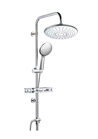 Resim Yapıtaşı Yt267 Nirvana Banyo Tepe Robot Duş Seti Butonlu 3fonksiyonlu Krom 