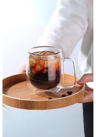 Resim Cam Çift Cidarlı Bardak 350 Ml Beyaz 