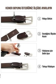 Resim Trend Deri Suni Düz Rugan Çocuk Kemeri 3cm 