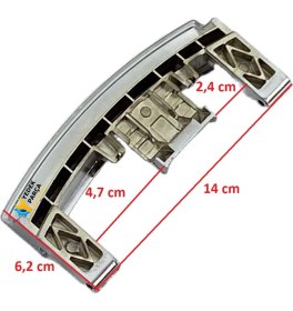 Resim Newpol Çamaşır Makinesi Kapak Mandalı Tutamağı Inox 