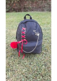 Resim Çanta Unisex Kore Model Sırt Çantası 