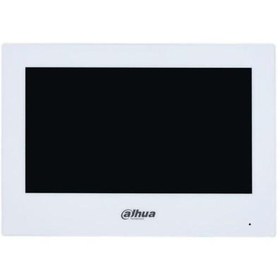 Resim VTH2621GW-P 7" TFT LCD Dokunmatik Ekran Çok Yönlü Mikrofon Villa Tipi İntercom İç Ünite Beyaz Kasa 
