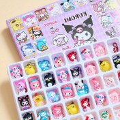 Resim Yeni Sanrio Bebek Gizem Kutusu Delik Eğlence Hediye Kolye Bebek Poke Eğlence Hediyesi 40 adet Delikli Eğlence Bebeği 