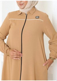 Resim Arma Ve Biye Detaylı Ara Boy Kap - Camel / K0103 Camel 