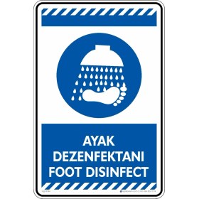 Resim İsg Tabelam 35X50CM/DEKOTA/AYAK Dezenfektanı Foot Disinfect 