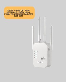 Resim Mey İthalat Yüksek Hızlı Parazit Önleyici Wifi Repeater Router 