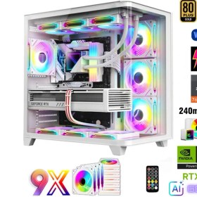 Resim Zeiron GTA-VI Elite X40 Ryzen 7600X 32GB 5600MHZ DDR5 Ram 1TB M.2 SSD 8GB RTX5060Ti Sıvı Soğutmalı Premium Oyuncu Bilgisayarı 