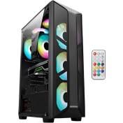 Resim Revenge Night Hunter 600W Dream Uzaktan Kumandalı 4 Rgb Fanlı Gaming Oyuncu Kasası 