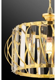Resim Luxury Gold 27 Cm Kristal Taşlı Avize Gold 
