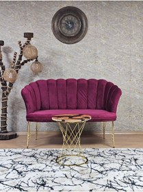 Resim SEVİNÇ MOBİLYA İkili Gold Kaplama Tel Ayak Papatya Çay Seti Koltuk Takımı , Balkon, Salon, Ofis, Cafe Koltuk Takımı 