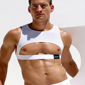 Resim JOCKMAIL Erkek Seksi Nefes Alabilir File Göğüs Askısı - Spor Salonu & Parti Giyim, Kas Koruması için Ayarlanabilir Kayışlar, Egzersizler & Etkinlikler için Rahat & Şık Tasarım, Spor Salonu Aksesuarları, Şık Spor Aksesuarı, Dayanıklı Spor Ekipmanı 