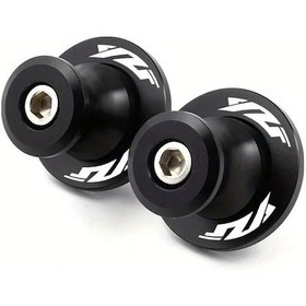 Resim Cloudstore Yamaha Yzf R3 R6 R1 R25 R7 Motorcycle Alüminyum Swingarm Spools Slider M6 Black 