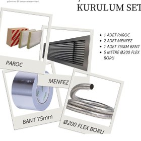 Resim Echatech Şömine Kurulum Seti 2 