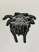 Resim StüdyoÜmitTişört Dark Throne Beyaz Logo Patch-peç,arma,kot Yaması 