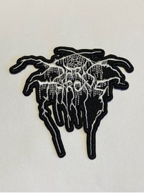 Resim StüdyoÜmitTişört Dark Throne Beyaz Logo Patch-peç,arma,kot Yaması 
