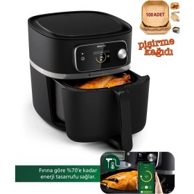 Resim Philips Otomatik Program ve Airfryer Yemek Isıtma 7000 Serisi Xxl Airfryer & Fritöz, Wı-Fı Uzaktan Bağlantı, 2kg, 8.3l Kapasiteli Hazne + Pişirme Seti 
