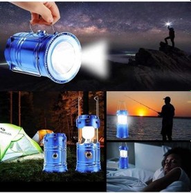 Resim Solar Şarjlı Kamp Lambası Güneş Enerjili Kızaklı Kamp Feneri Çadır Feneri Led Işıldak Diğer 