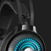 Resim Rampage RM-K30 Thunder Pro Rainbow LED 7.1 Usb Mikrofonlu Siyah Gaming Oyuncu Kulaklığı 